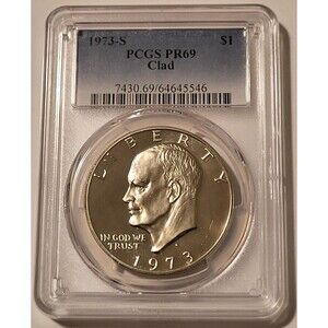 1973 S Clad Eisenhower Dollar Proof PR69 PCGS